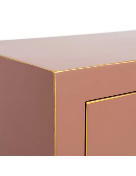 Mesita TAO Oriental 45 x 26 cm, 2 portas e 1 gaveta moka