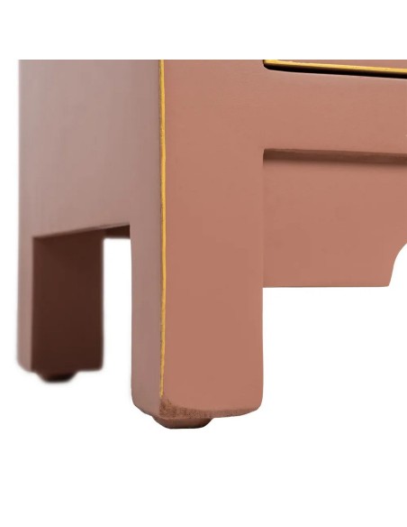 Mesita TAO Oriental 45 x 26 cm, 2 portas e 1 gaveta moka