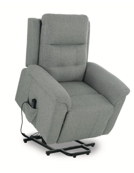 Sillón PARAISO, levanta Personas Relax 3 Motores Tela en Gris