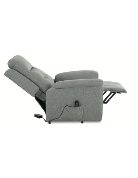 Sillón PARAISO, levanta Personas Relax 3 Motores Tela en Gris