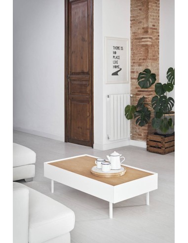 Mesa de centro Aresta 110x60, carvalho, lacado