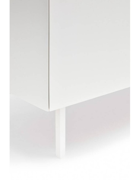 Teulat Mueble de TV Arista 180x40, roble, lacado blanco.