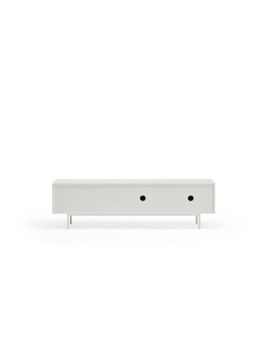 TEULAT Mueble TV Sierra 180x40, roble, lacado en blanco.