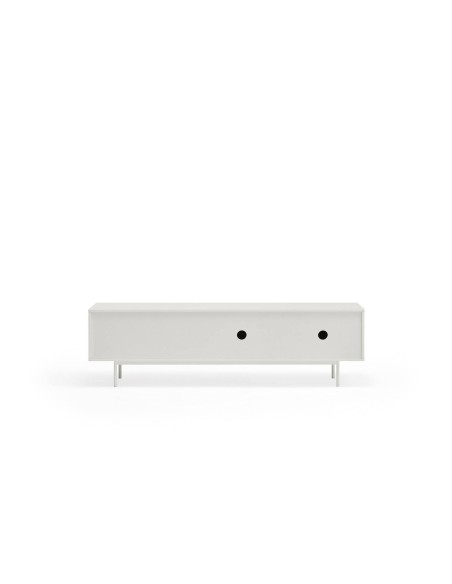 TEULAT Mueble TV Sierra 180x40, roble, lacado en blanco.