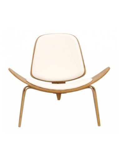 Cadeira de Lounge Ch07 ash, réplica Hans J. Wegner