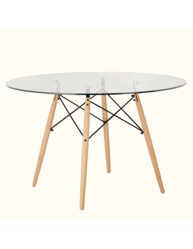 Mesa redonda de cristal TOW 120