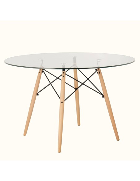 Mesa redonda de cristal TOW 120