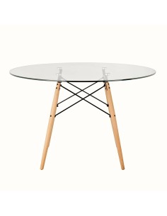 Mesa redonda de cristal TOW 120 2