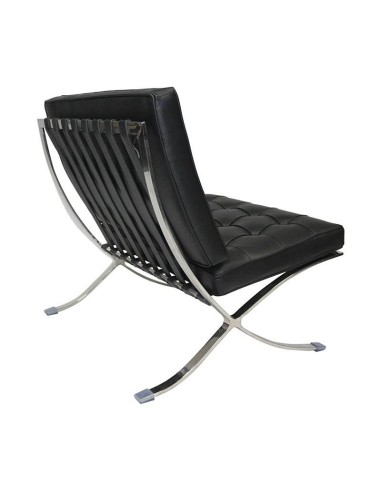 Silla barcelona SimilPiel Negro, Inspirada en Ludwig Mies van der Rohe