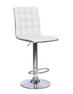 Taburete KUBO, cromado, tapizado similpiel 2