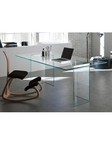 Mesa De Comedor Burano 200x120, Cristal Transparente