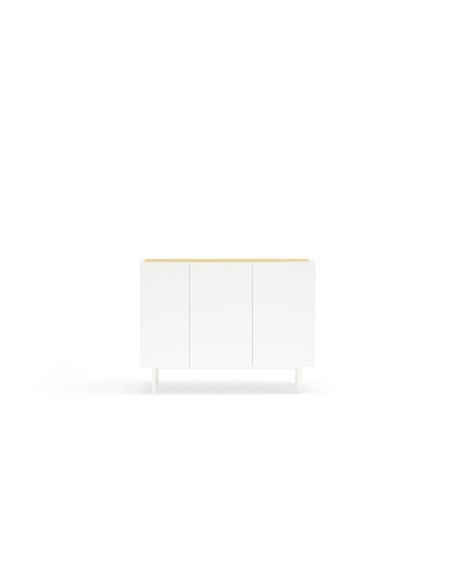 TEULAT APARADOR ARISTA 110x40, cajones Interiores lacado en blanco. TEULAT APARADOR ARISTA 110x40, cajones Interiores lacado en blanco.