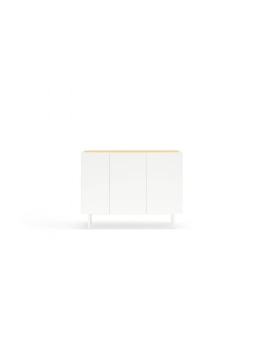 TEULAT APARADOR ARISTA 110x40, gavetas Interiores lacadas a branco.