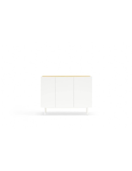 TEULAT APARADOR ARISTA 110x40, cajones Interiores lacado en blanco. TEULAT APARADOR ARISTA 110x40, cajones Interiores lacado en blanco.