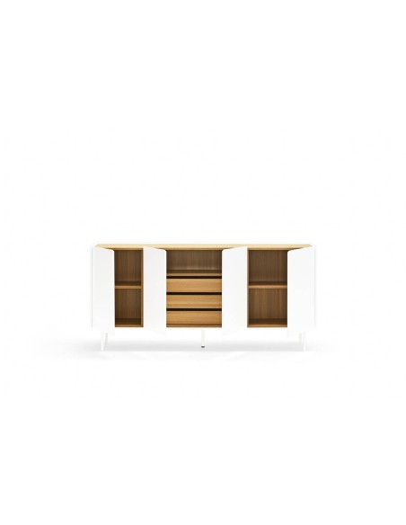 TEULAT APARADOR ARISTA 165x40, minimalista, lacado en blanco. TEULAT APARADOR ARISTA 165x40, minimalista, lacado en blanco.