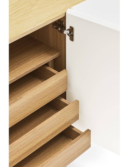 TEULAT APARADOR ARISTA 165x40, minimalista, lacado en blanco. TEULAT APARADOR ARISTA 165x40, minimalista, lacado en blanco.
