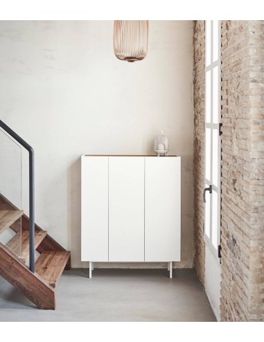 TEULAT MÓVEL AUXILIAR ARISTA, GARRAFEIRA, BRANCO.