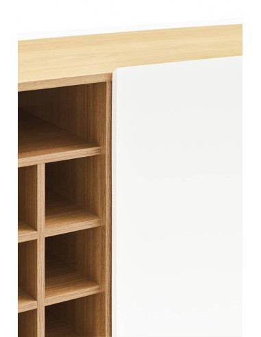 TEULAT MÓVEL AUXILIAR ARISTA, GARRAFEIRA, BRANCO.