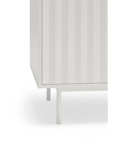 Teulat Aparador alto de diseño SIERRA lacado en blanco.
