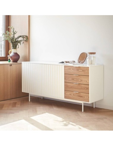 APARADOR SIERRA 160x47, nordico, cajones