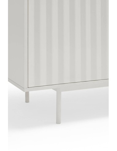 TEULAT APARADOR Serra 160x47, nordico, gavetas, lacado a branco.