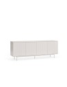 TEULAT APARADOR Serra 210x44, minimalista, gavetas lacadas a branco.