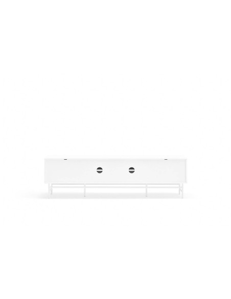 TEULAT MUEBLE TV PUNTO 180x40, DM lacado y metal blanco