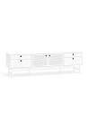 TEULAT móvel TV ponto 180X40, DM lacado e metal branco