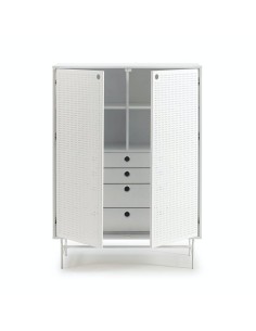 TEULAT APARADOR ponto ALTO, DM lacado branco, metal 2