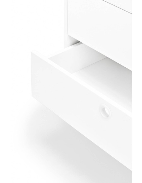 TEULAT APARADOR PUNTO 150x47, DM lacado y metal blanco TEULAT APARADOR PUNTO 150x47, DM lacado y metal blanco