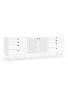 TEULAT APARADOR ponto 210X47, DM lacado e metal branco