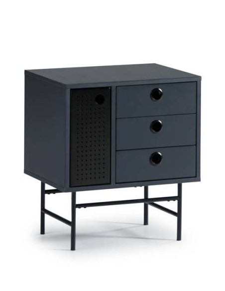 TEULAT MESINHA PONTO 48X35 PRETO, AZUL ACINZENTADO