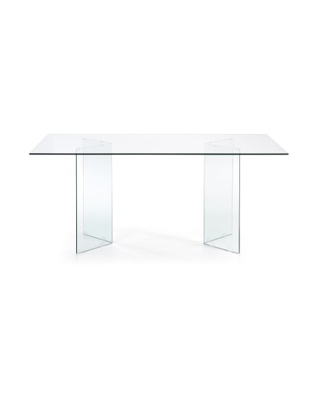 Mesa BURANO Comedor 180x90 Cristal Transparente