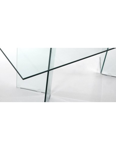 Mesa BURANO sala de Jantar 180x90 Vidro Transparente