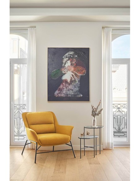 POLTRONA DE DESIGN SADIRA MOSTARDA.