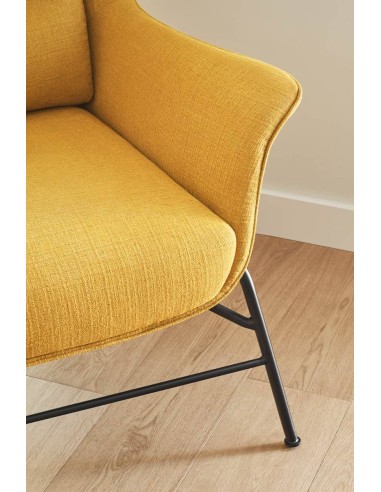 POLTRONA DE DESIGN SADIRA MOSTARDA.