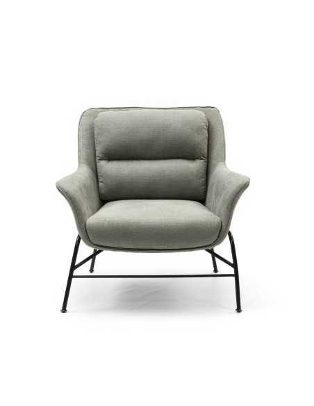 BUTACA DE DISEÑO SADIRA GRIS VERDOSO.