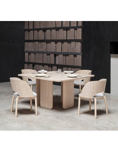 TEULAT MESA QUADRADA ARQ 137, madeira NATURAL