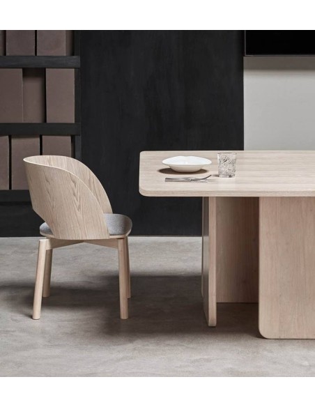 TEULAT MESA QUADRADA ARQ 137, madeira NATURAL