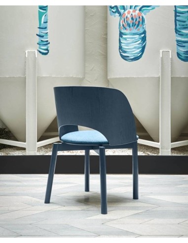 TEULAT SILLA DE DISEÑO DAM, MADERA MARINO