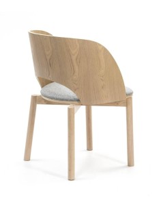 TEULAT SILLA DE DISEÑO DAM, MADERA Natural 2