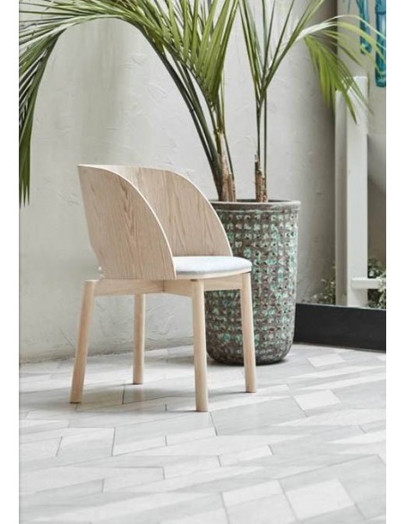 TEULAT SILLA DE DISEÑO DAM, MADERA Natural TEULAT SILLA DE DISEÑO DAM, MADERA Natural