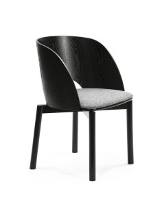 TEULAT SILLA de diseño DAM, madera NEGRO