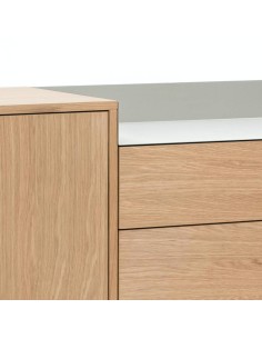 TEULAT APARADOR VALLEY 150X45 ROBLE, GRIS 2