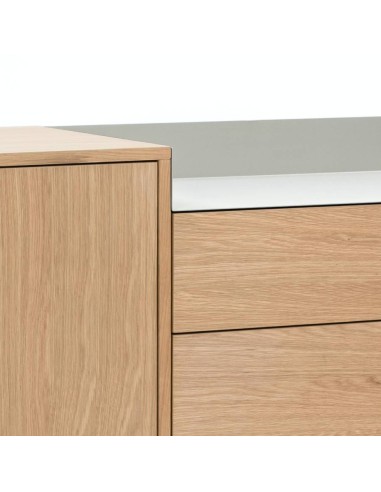 TEULAT APARADOR VALLEY 150X45 CARVALHO, CINZA