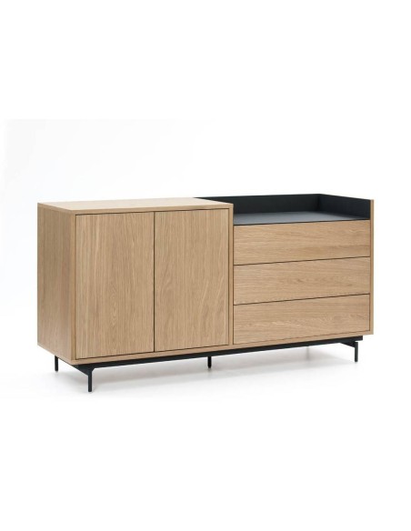 TEULAT APARADOR VALLEY 150X45 CARVALHO, AZUL TEULAT APARADOR VALLEY 150X45 CARVALHO, AZUL