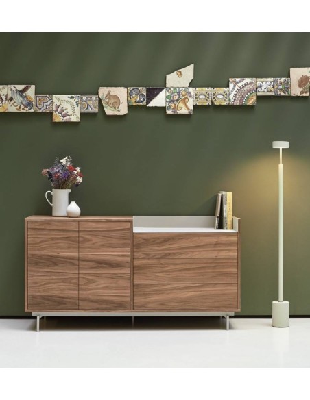 TEULAT APARADOR VALLEY 150X45 NOGUEIRA, CINZA