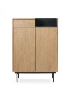 TEULAT MUEBLE AUXILIAR VALLEY 130X92 ROBLE, AZUL 2