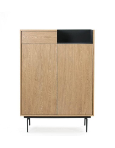 TEULAT MUEBLE AUXILIAR VALLEY 130X92 ROBLE, AZUL