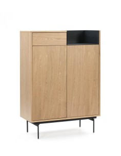 TEULAT MUEBLE AUXILIAR VALLEY 130X92 ROBLE, AZUL